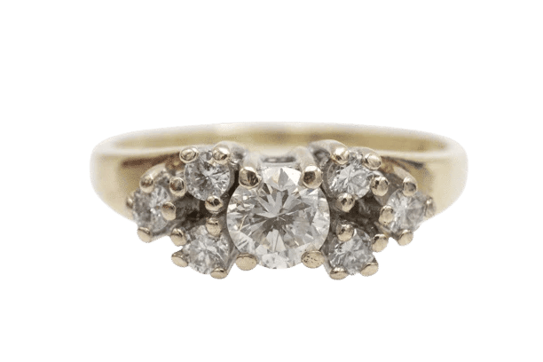 Bague 55 Bague bicolore en or jaune et blanc avec diamants 58 Facettes PJK01
