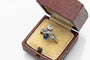 Bague Bague Toi et Moi - Diamants et saphir cabochon en or jaune 14 carats 58 Facettes 10814