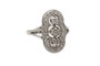 Bague 61 Bague Art déco en or blanc et diamants 58 Facettes 10663