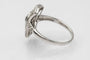 Bague 55 Bague Art déco en or blanc 14 carats avec diamants et saphirs 58 Facettes 10688