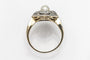 Bague 50 Bague en or jaune, platine, diamants et perle de culture 58 Facettes 11020