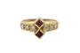 Bague 50 Bague vintage en or jaune, rubis et diamants 58 Facettes 11155