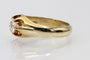 Bague 57 Bague solitaire en or jaune 14 carats avec diamant taille ancienne 58 Facettes 11215