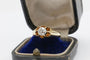 Bague 57 Bague solitaire en or jaune 14 carats avec diamant taille ancienne 58 Facettes 11215