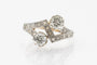 Bague 57 Toi et Moi - Bague en or blanc et jaune avec diamants 58 Facettes 11220