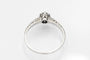 Bague 51 Bague solitaire en or blanc 18 carats avec diamant taille ancienne 0,25 ct 58 Facettes 11219