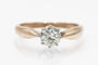 Bague 58 Bague solitaire - diamant taille ancienne 0,86 ct en or jaune 14 carats 58 Facettes 11216