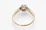 Bague 58 Bague solitaire - diamant taille ancienne 0,86 ct en or jaune 14 carats 58 Facettes 11216