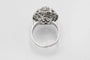 Bague 51 Bague fleur en or blanc, platine et diamants 58 Facettes 11256