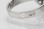 Bague 51 Bague fleur en or blanc, platine et diamants 58 Facettes 11256