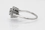 Bague 55 Bague fleur en or blanc et platine sertie de diamants 58 Facettes 11263