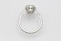 Bague 53 Bague solitaire en or blanc 18 carats avec diamant 2,01 ct 58 Facettes 11533