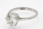 Bague 53 Bague solitaire en or blanc 18 carats avec diamant 2,01 ct 58 Facettes 11533