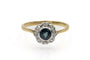 Bague 55 Bague en or jaune 18 carats avec saphir et diamants 58 Facettes 11550