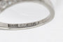 Bague 49 Art déco - Bague en platine avec saphir coussin et diamants 58 Facettes 11300