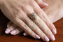 Bague 55 Bague Toi et Moi en or jaune et blanc 14 carats, diamants et perle 58 Facettes 11540