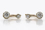 Boucles d'oreilles Boucles d'oreilles en or jaune 14k avec diamants 1,30 ct 58 Facettes 11573