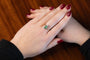Bague 58 Bague Art déco en or 18 carats, émeraude et diamants 58 Facettes 10598
