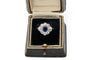 Bague 52 Bague ancienne en or blanc avec saphir et diamants 58 Facettes 11482