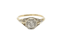 Bague 56 Bague solitaire ancienne en or 18 carats et diamant 0,75 ct 58 Facettes 11153