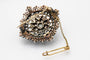 Broche Broche antique en or jaune et argent avec diamants taille ancienne 58 Facettes 10359