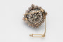 Broche Broche antique en or jaune et argent avec diamants taille ancienne 58 Facettes 10359