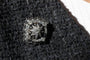Broche Broche antique en or jaune et argent avec diamants taille ancienne 58 Facettes 10359
