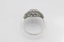 Bague Bague géométrique en platine 950 avec aigue-marine et diamants 58 Facettes 11701