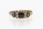 Bague Bague ancienne en or jaune 18 carats avec saphirs et diamants 58 Facettes 11559