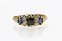 Bague Bague ancienne en or jaune 18 carats avec saphirs et diamants 58 Facettes 11559