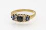Bague Bague ancienne en or jaune 18 carats avec saphirs et diamants 58 Facettes 11559