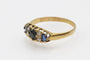 Bague Bague ancienne en or jaune 18 carats avec saphirs et diamants 58 Facettes 11559