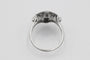 Bague 55 Bague Art déco en or blanc 18 carats avec diamants et saphirs synthétiques 58 Facettes 11594