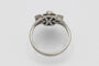 Bague 56 Art déco - Bague en or blanc et platine avec diamants et tourmalines 58 Facettes 11616