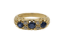 Bague 54.5 Bague en or jaune 18 carats avec saphirs et diamants 58 Facettes 11556