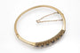 Bracelet Bracelet ancien en or jaune 14 carats avec saphirs et diamants 58 Facettes 11715