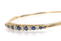 Bracelet Bracelet ancien en or jaune 14 carats avec saphirs et diamants 58 Facettes 11715