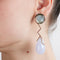 Boucles d'oreilles Boucles d’oreilles en or jaune 750, nacre, calcédoine et rubis 58 Facettes