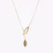 Collier Collier asymétrique contemporain en or jaune 18 carats 58 Facettes CVCO33