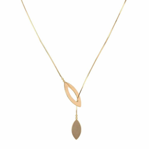 Collier Collier asymétrique contemporain en or jaune 18 carats 58 Facettes CVCO33