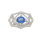 Bague 54 Bague saphir et diamants en or blanc 750 58 Facettes