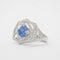 Bague 54 Bague saphir et diamants en or blanc 750 58 Facettes