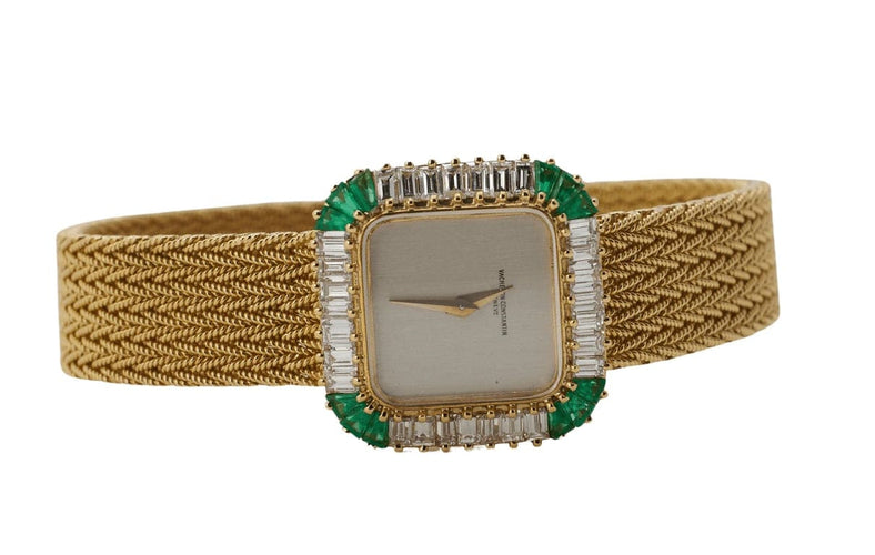 Montre Vacheron Constantin - Montre en or jaune sertie de diamants et émeraudes 58 Facettes