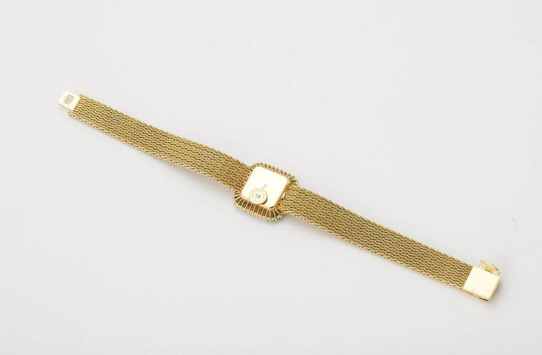 Montre Vacheron Constantin - Montre en or jaune sertie de diamants et émeraudes 58 Facettes