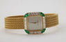 Montre Vacheron Constantin - Montre en or jaune sertie de diamants et émeraudes 58 Facettes