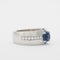Bague 53 Bague saphir et diamants en or blanc 18 carats 58 Facettes