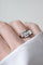 Bague 57 Bague Art Déco géométrique en platine et diamants 58 Facettes