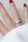 Bague 54.5 Art Déco - Bague bandeau en or rose, platine et diamants 58 Facettes