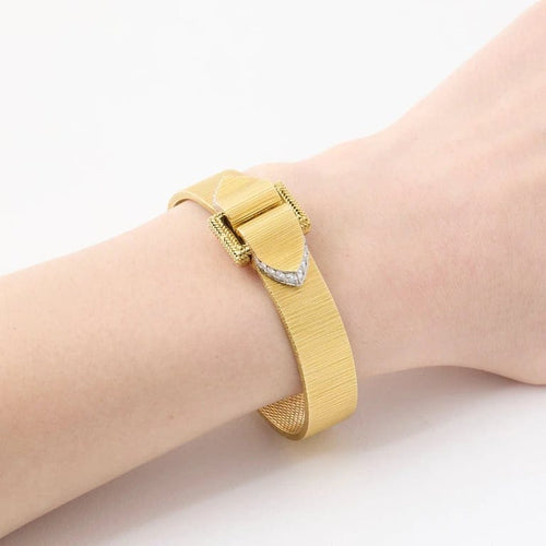 Montre Movado - Montre bracelet en or jaune 18K avec diamants 58 Facettes