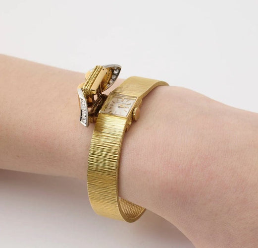 Montre Movado - Montre bracelet en or jaune 18K avec diamants 58 Facettes